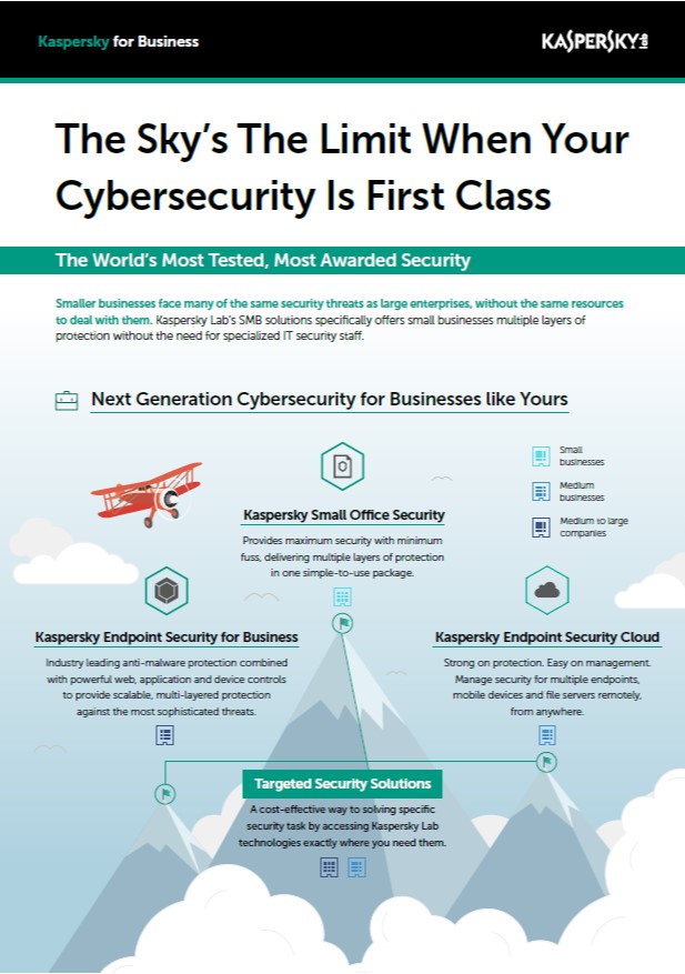THE SKY’S THE LIMIT WHEN YOUR CYBERSECURITY IS FIRST CLASS