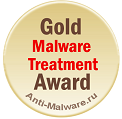 Anti-Malware Test Lab piešķir Kaspersky Anti-Virus 2010 novērtējumu Gold Malware Treatment Award