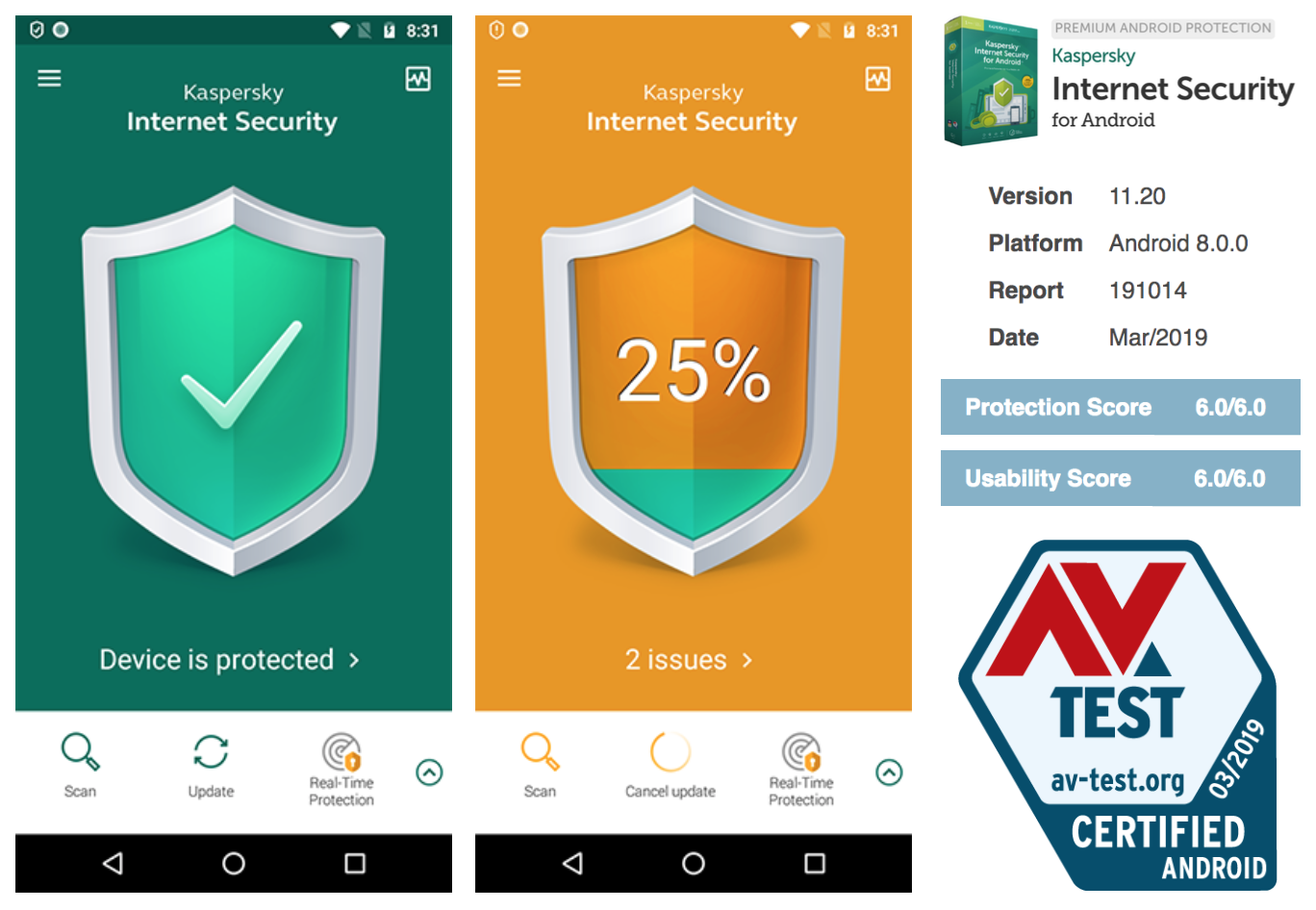 Kaspersky Internet Security for Android enables machine learning technology  to protect against advanced threats